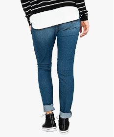 jean femme slim denim stretch taille normale gris pantalons jeans et leggings8872601_3