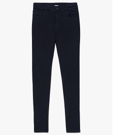 jean femme slim taille haute en stretch avec leger delavage bleu pantalons jeans et leggings8873001_4
