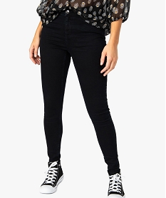 GEMO Jean femme skinny à taille normale en stretch Bleu