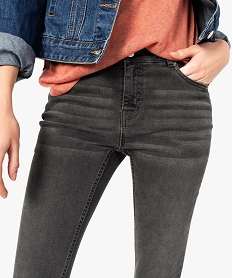 jean femme skinny stretch taille normale delave sur lavant gris pantalons jeans et leggings8873601_2