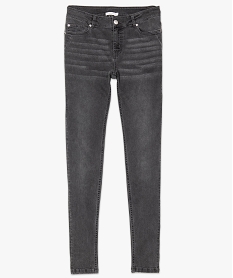 jean femme skinny stretch taille normale delave sur lavant gris pantalons jeans et leggings8873601_4