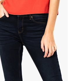 jean femme skinny taille basse matiere brute et stretch bleu pantalons jeans et leggings8876901_2