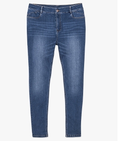 jean femme slim extensible en polyester recycle gris pantalons et jeans8877301_4