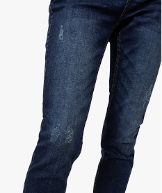 jean femme skinny 78e avec faux plis et abrasions bleu pantalons jeans et leggings8878101_2
