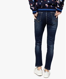 jean femme skinny 78e avec faux plis et abrasions bleu pantalons jeans et leggings8878101_3