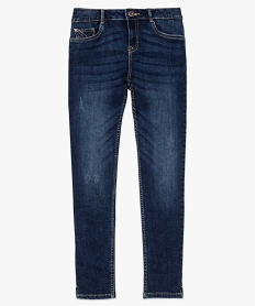 jean femme skinny 78e avec faux plis et abrasions bleu pantalons jeans et leggings8878101_4