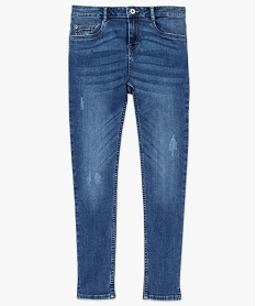 jean femme skinny 78e avec faux plis et abrasions gris pantalons jeans et leggings8878201_4