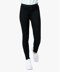 GEMO Jegging femme coloris uni Noir