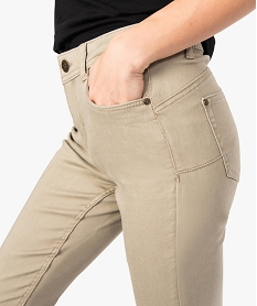 jean femme slim push-up taille normale beige pantalons8881301_2