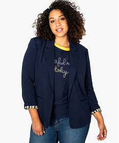 veste femme avec doublure fantaisie bleu8884901_1