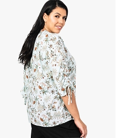 chemise femme fleurie et fluide en polyester recycle imprime8885301_3
