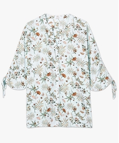 chemise femme fleurie et fluide en polyester recycle imprime blouses8885301_4