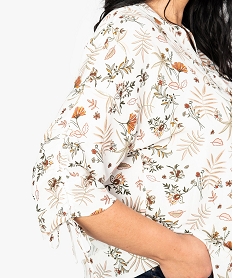 chemise femme fleurie et fluide en polyester recycle imprime blouses8885401_2
