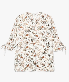 chemise femme fleurie et fluide en polyester recycle imprime blouses8885401_4
