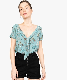 PANTALON NOIR BLOUSE AOP/AOP