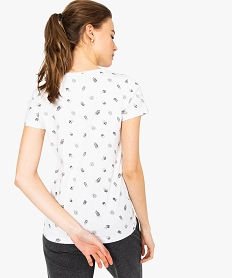 tee-shirt femme a manches courtes en coton biologique imprime8895701_3