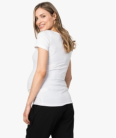 tee-shirt de grossesse imprime blanc t-shirts manches courtes8898201_3