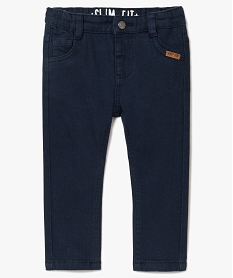 pantalon bebe garcon en coton stretch coupe slim fit bleu8904201_1