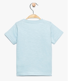 tee-shirt bebe garcon en coton bio avec inscription brodee bleu8907501_2