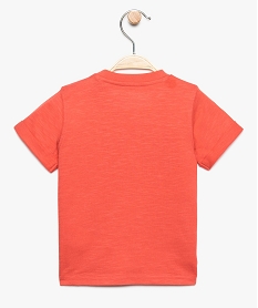 tee-shirt bebe garcon en coton bio avec inscription rouge8907601_2
