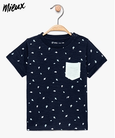 tee-shirt en coton bio pour bebe garcon avec motifs cactus imprime8907701_1