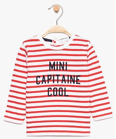 MANTEAU CARREAUX TEE-SHIRT RAYE ROUGE / BL