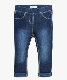 GEMO Jegging en denim taille élastiquée Bleu