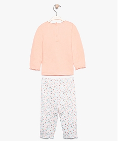 pyjama bebe fille a motif pois et volants multicolore8913901_2