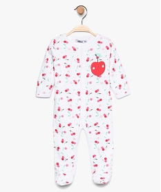 GEMO Pyjama bébé fille en jersey de coton motif cerise Multicolore