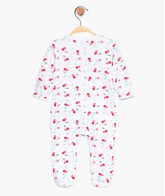 pyjama bebe fille en jersey de coton motif cerise multicolore8914601_2