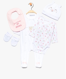 kit naissance pour bebe fille (5 pieces) multicolore8915301_1