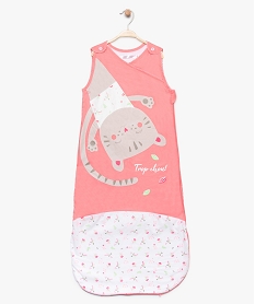 GEMO Gigoteuse évolutive bébé fille avec motif chat Multicolore