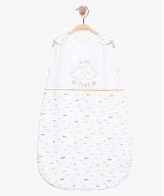 GEMO Gigoteuse en jersey de coton fin motif nuages Multicolore