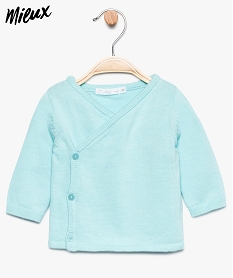 GEMO Gilet bébé brassière en coton bio bleu standard