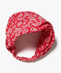 GEMO Foulard pour les cheveux avec motifs cachemire fille Rouge