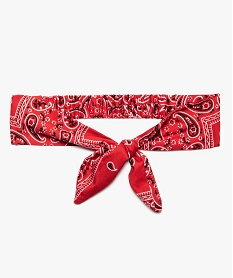 bandeau fille pour les cheveux aspect bandana rouge8922701_1