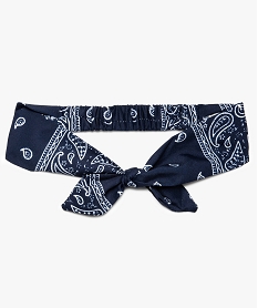 bandeau fille pour les cheveux aspect bandana bleu autres accessoires fille8922801_1