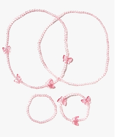 parure en perles fille   colliers et bracelets rose autres accessoires fille8923501_1