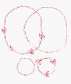 parure en perles fille   colliers et bracelets rose8923501_1