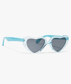 lunettes de soleil fille avec monture en forme de coeurs bleu8924201_1