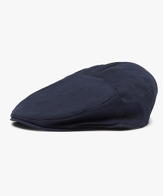 casquette garcon forme plate coloris uni bleu8926801_1