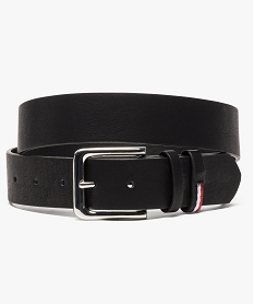 ceinture unie avec boucle metallique carree noir ceintures et bretelles8930601_1