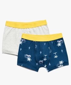 boxer garcon en coton stretch motif cactus (lot de 2) multicolore8940701_1