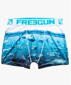 GEMO Boxer garçon microfibre imprimé requins Freegun Imprimé