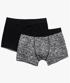 GEMO Boxer garçon en coton stretch multicolores (lot de 2) coloris assortis
