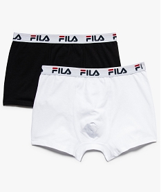 boxer homme uni avec ceinture imprimee fila (lot de 2) blanc8949401_1