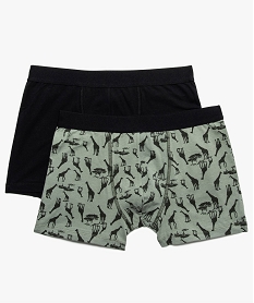 boxers pour homme motifs girafes et uni (lot de 2) noir8950501_1