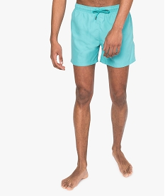 GEMO Maillot de bain homme forme short toucher doux Bleu