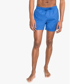 GEMO Maillot de bain homme forme short toucher doux Bleu