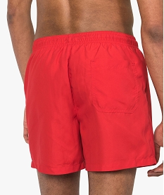 maillot de bain homme forme short toucher doux rouge maillots de bain8951301_2